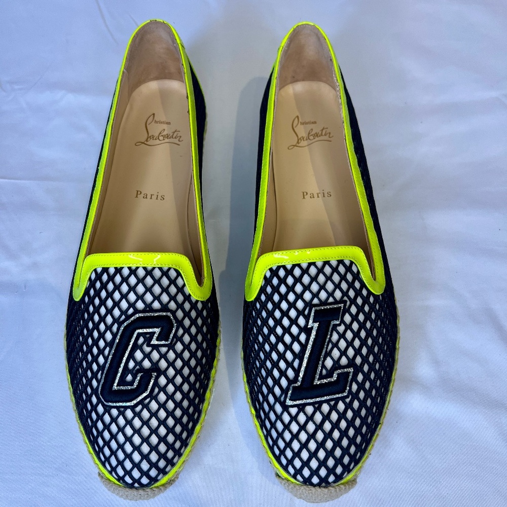 NEW Christian Louboutin Neo Resille Ivy Espapop Espadrilles Size EU 42